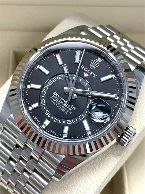 skydweller rolex stainles steel|rolex sky dweller price.